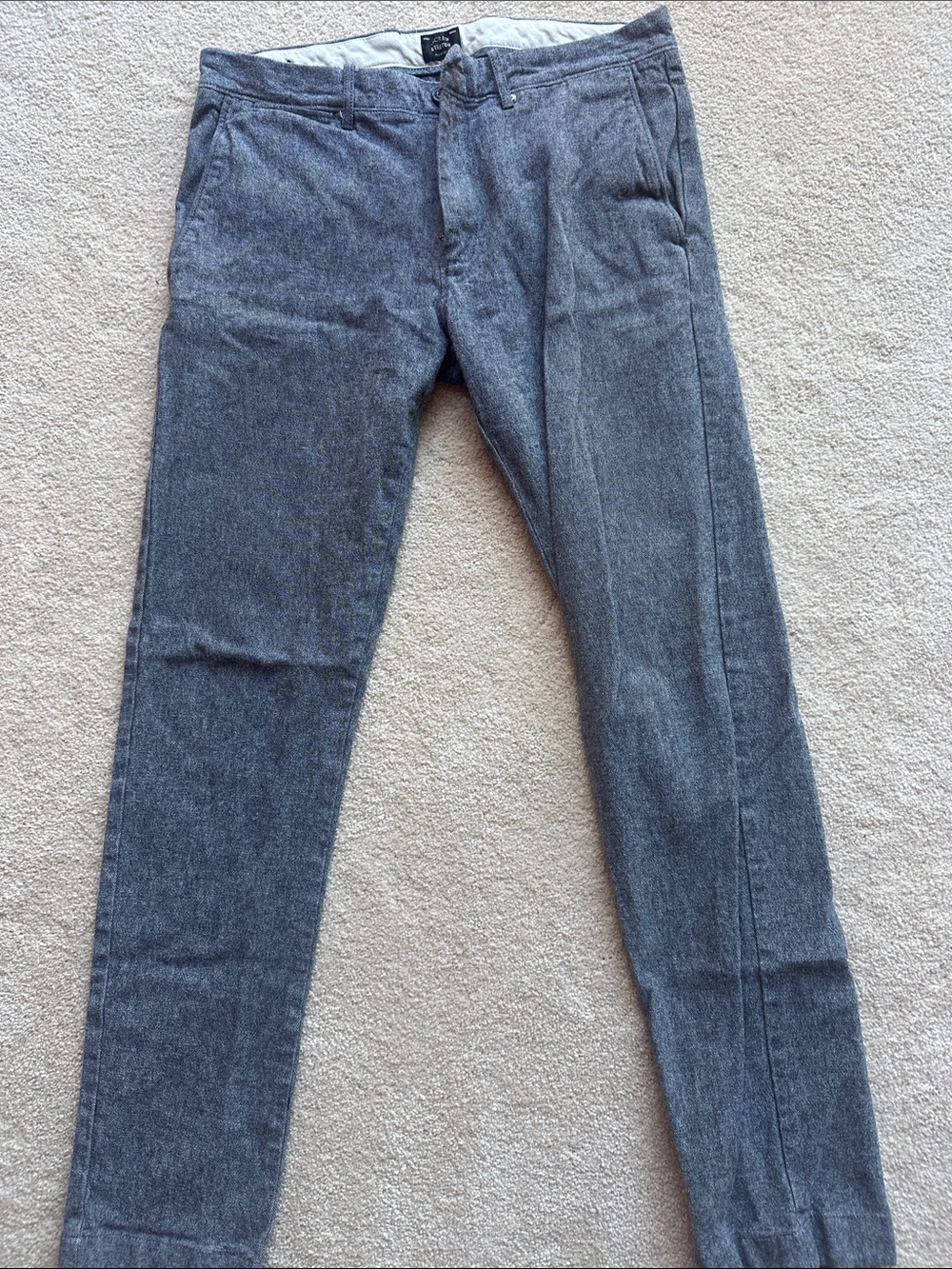 J. Crew Men's Charcoal Gray Dress Pants - Slim Tailored 484 Slim Stretch